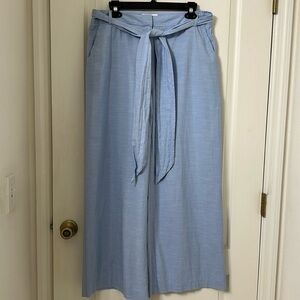 1901 Lt. Blue Summer Straight Leg Pant with matching belt Size 14